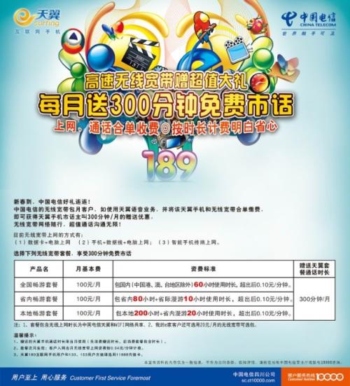 电信wifi套餐